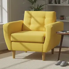 BODEVIR - Sillón 1 cuerpo BOTE 1C 95x80x83 cm Amarillo