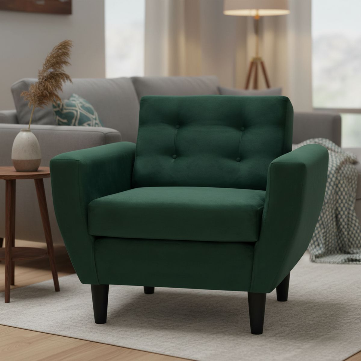 BODEVIR - Sillón 1 cuerpo BOTE 1C 95x80x83 cm Verde Botella