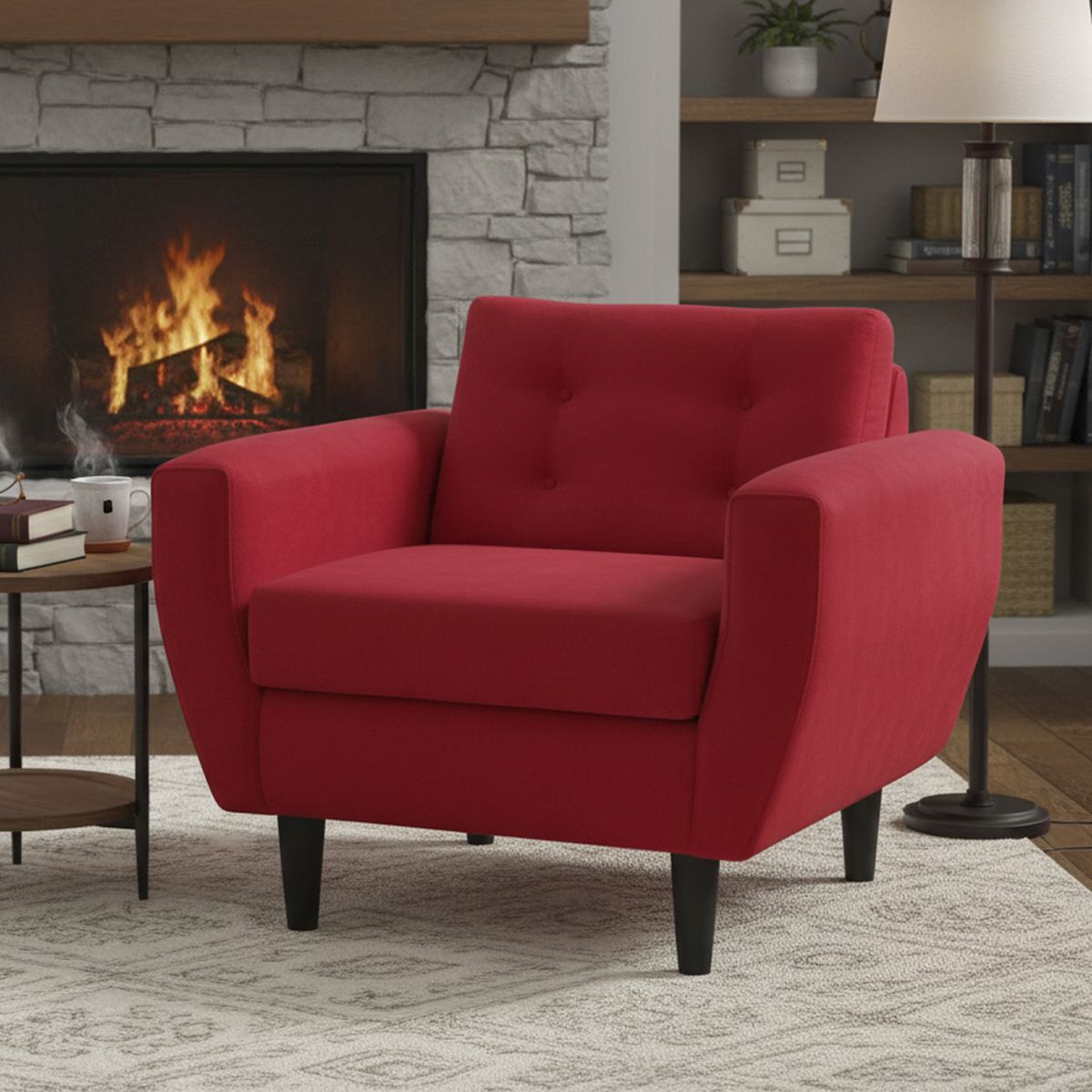 BODEVIR - Sillón 1 cuerpo BOTE 1C 95x80x83 cm Rojo