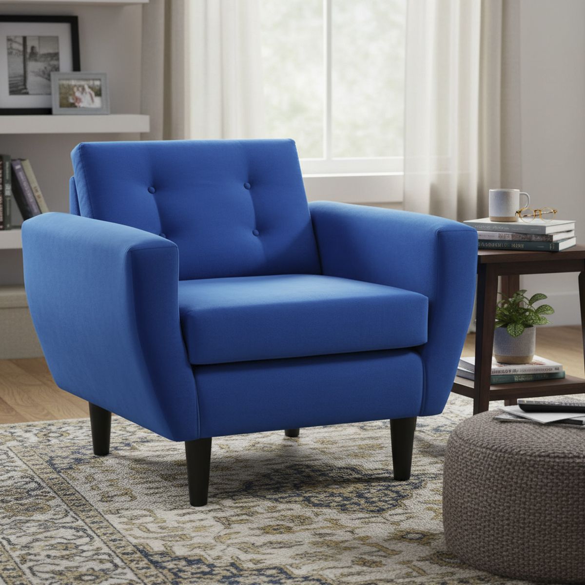 BODEVIR - Sillón 1 cuerpo BOTE 1C 95x80x83 cm Azul Rey