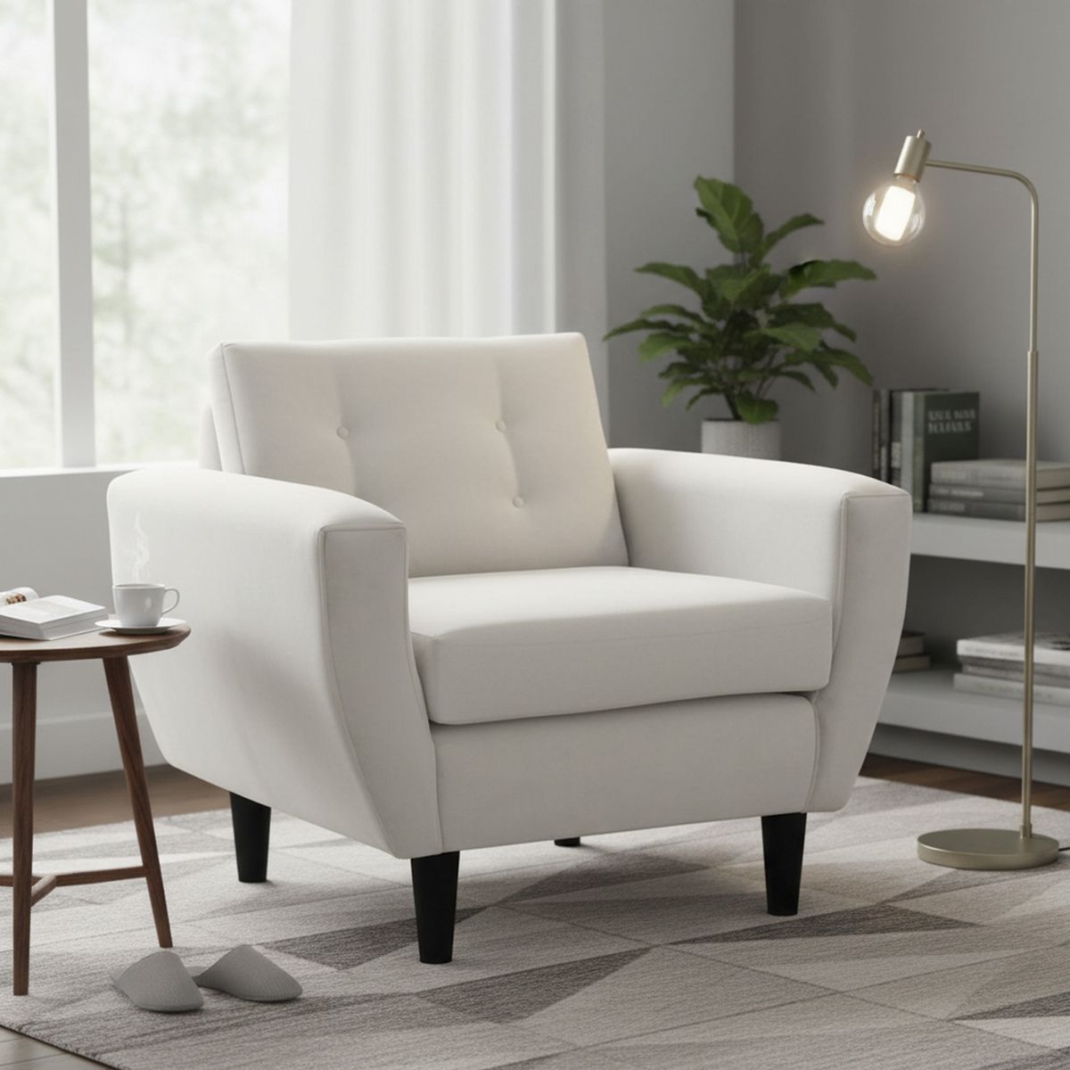 BODEVIR - Sillón 1 cuerpo BOTE 1C 95x80x83 cm Crudo