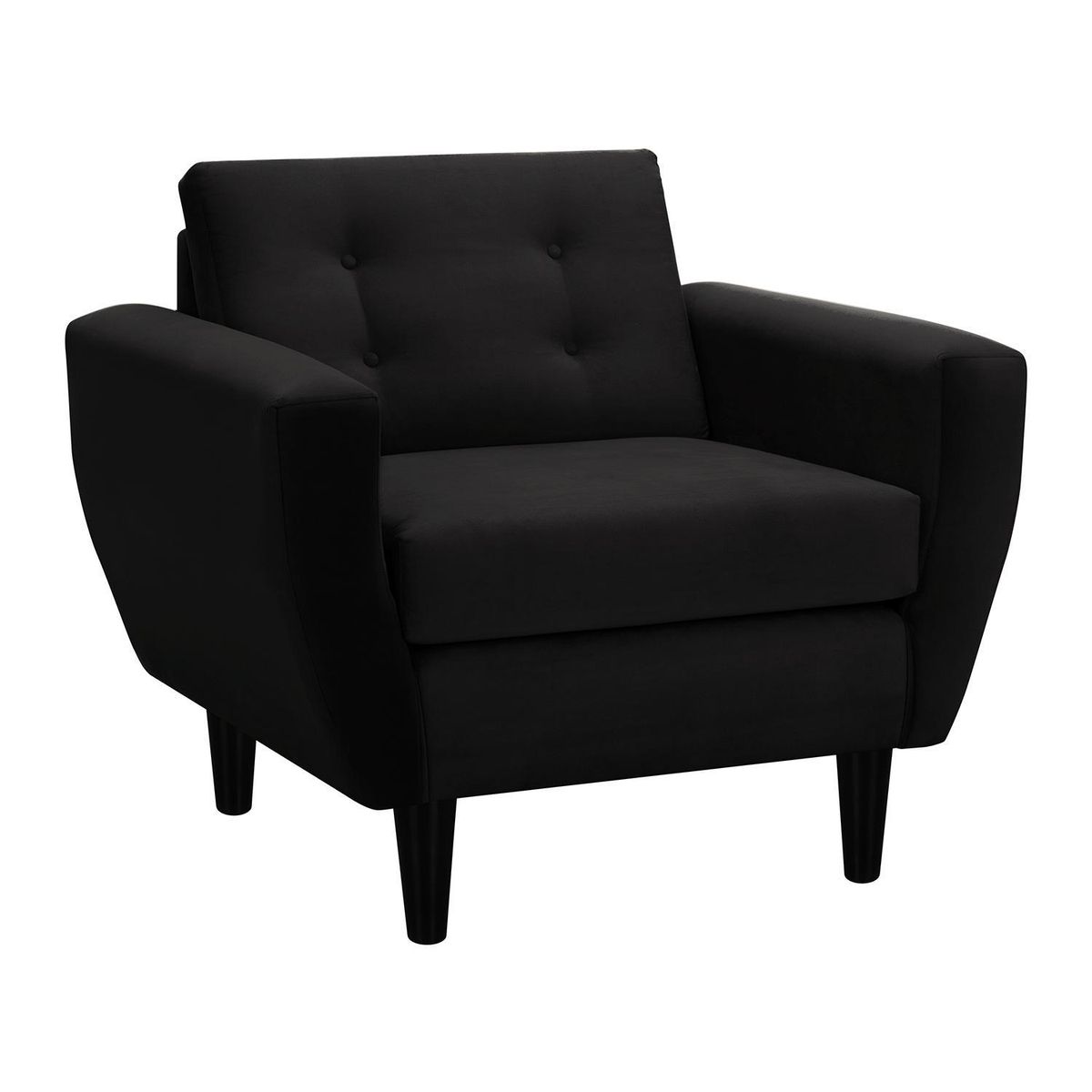 BODEVIR - Sillón 1 cuerpo BOTE 1C 95x80x83 cm Negro