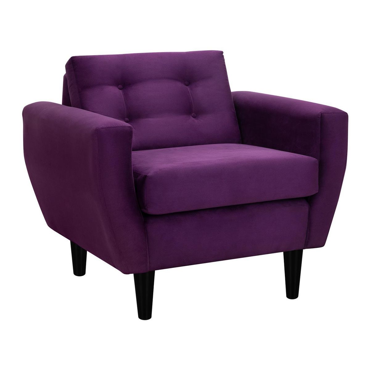 BODEVIR - Sillón 1 cuerpo BOTE 1C 95x80x83 cm Morado