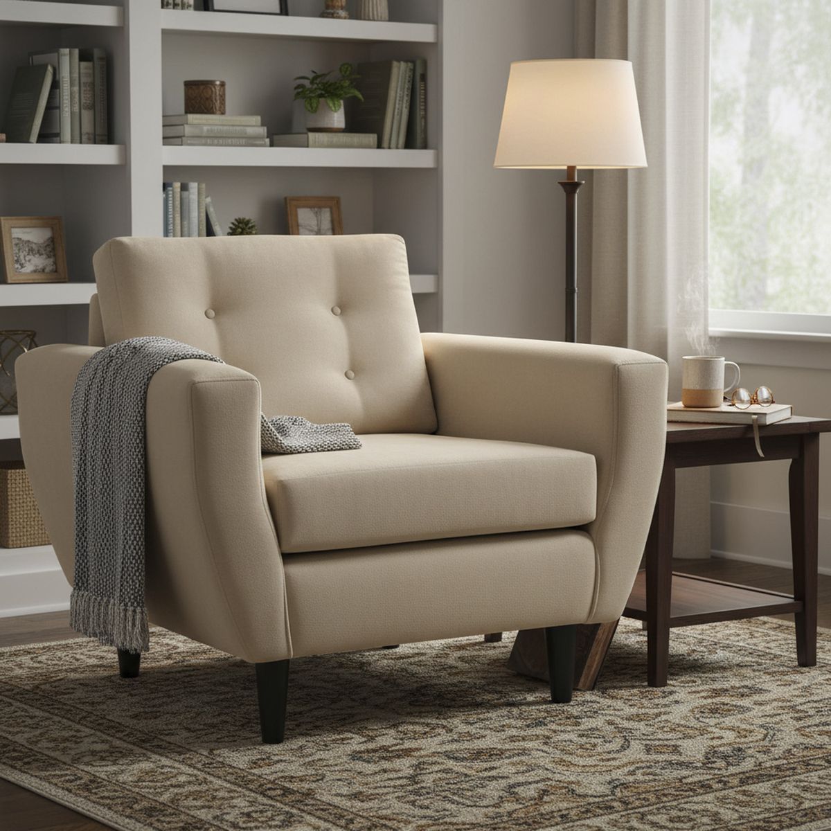 BODEVIR - Sillón 1 cuerpo BOTE 1C 95x80x83 cm Beige