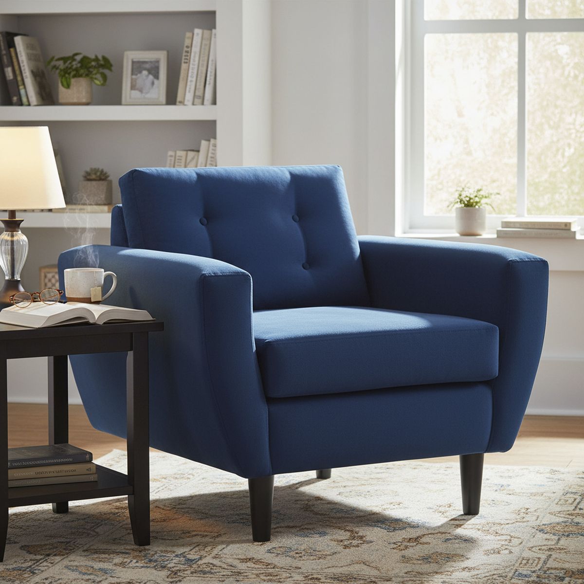 BODEVIR - Sillón 1 cuerpo BOTE 1C 95x80x83 cm Azul Marino