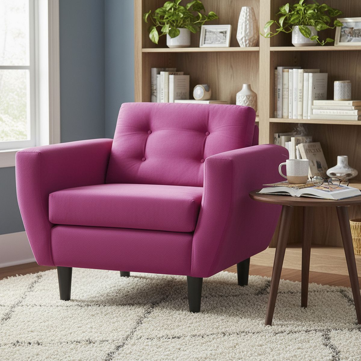 BODEVIR - Sillón 1 cuerpo BOTE 1C 95x80x83 cm Fucsia