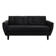 BODEVIR - Sofá 3 cuerpos BOTE 3C 185x80x83 cm Negro