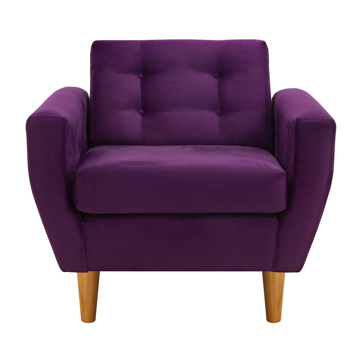 BODEVIR - Set de 2 sillones 1 cuerpo BOTE 1C 95x80x83 cm Morado