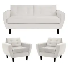 BODEVIR - Living 3 cuerpos Bote 185x80x83 cm Beige