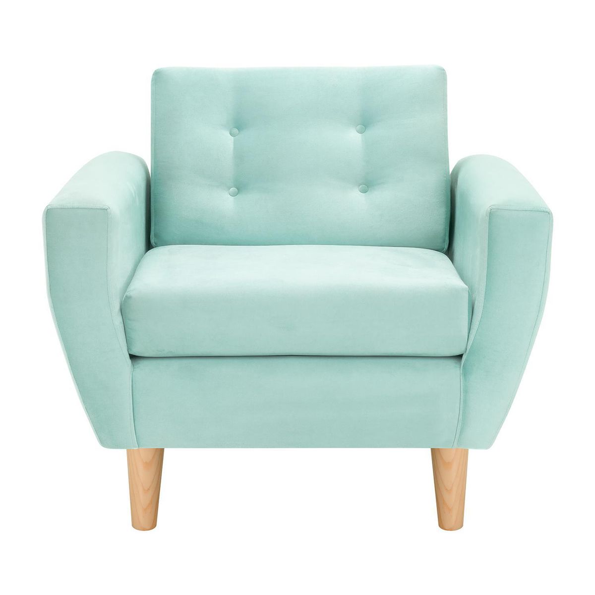 BODEVIR - Set de 2 sillones 1 cuerpo BOTE 1C 95x80x83 cm Verde Agua