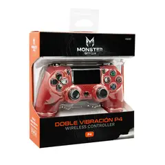 MONSTER - Joystick Para PC/PS4 Wireless 2.1 Rojo