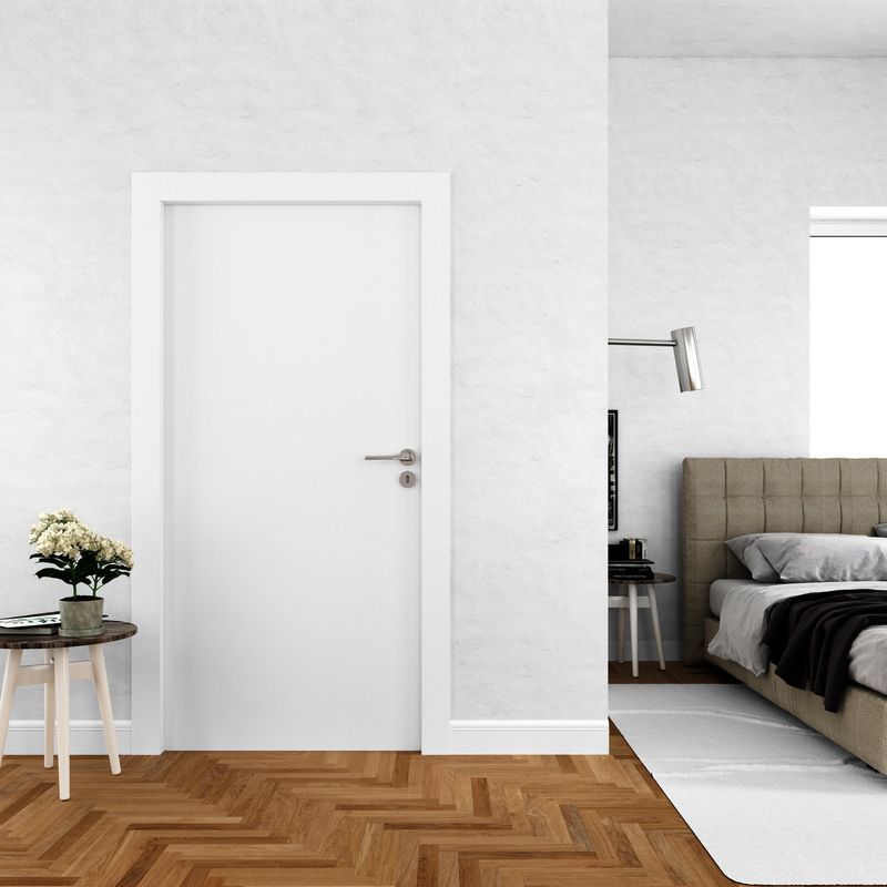 HOLZTEK - Puerta Exterior Hidrorrepelente MDF 70x200 cm HR Lisa Madera