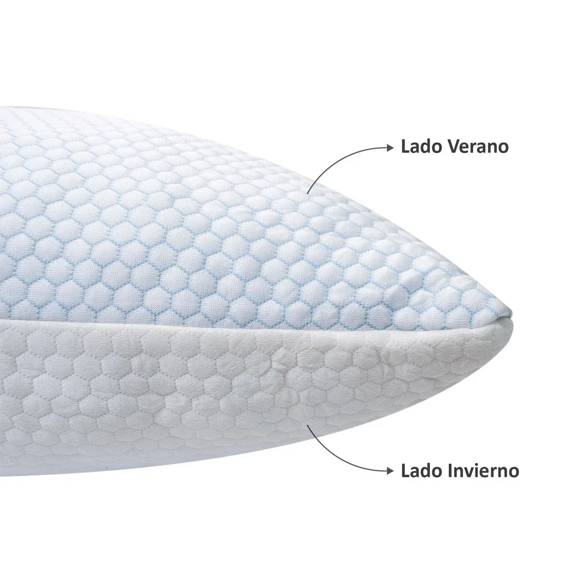 ZEE DREAMS - Almohada de Espuma para Dormir 20x45 cm