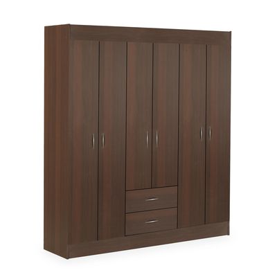 Imagen 2 del producto Clóset 6 Puerta(s) 2 Cajón(es) 3 Repisa(s) 153x175x39.2 cm Chocolate