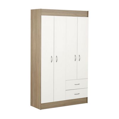 Imagen 2 del producto Clóset 4 Puerta(s) 2 Cajón(es) 3 Repisa(s) 102.5x175x39.2 cm Blanco/Natural
