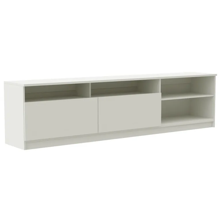 STANFORD Rack 70 " 2 Puertas 2 Repisas Blanco 180x47x32 cm