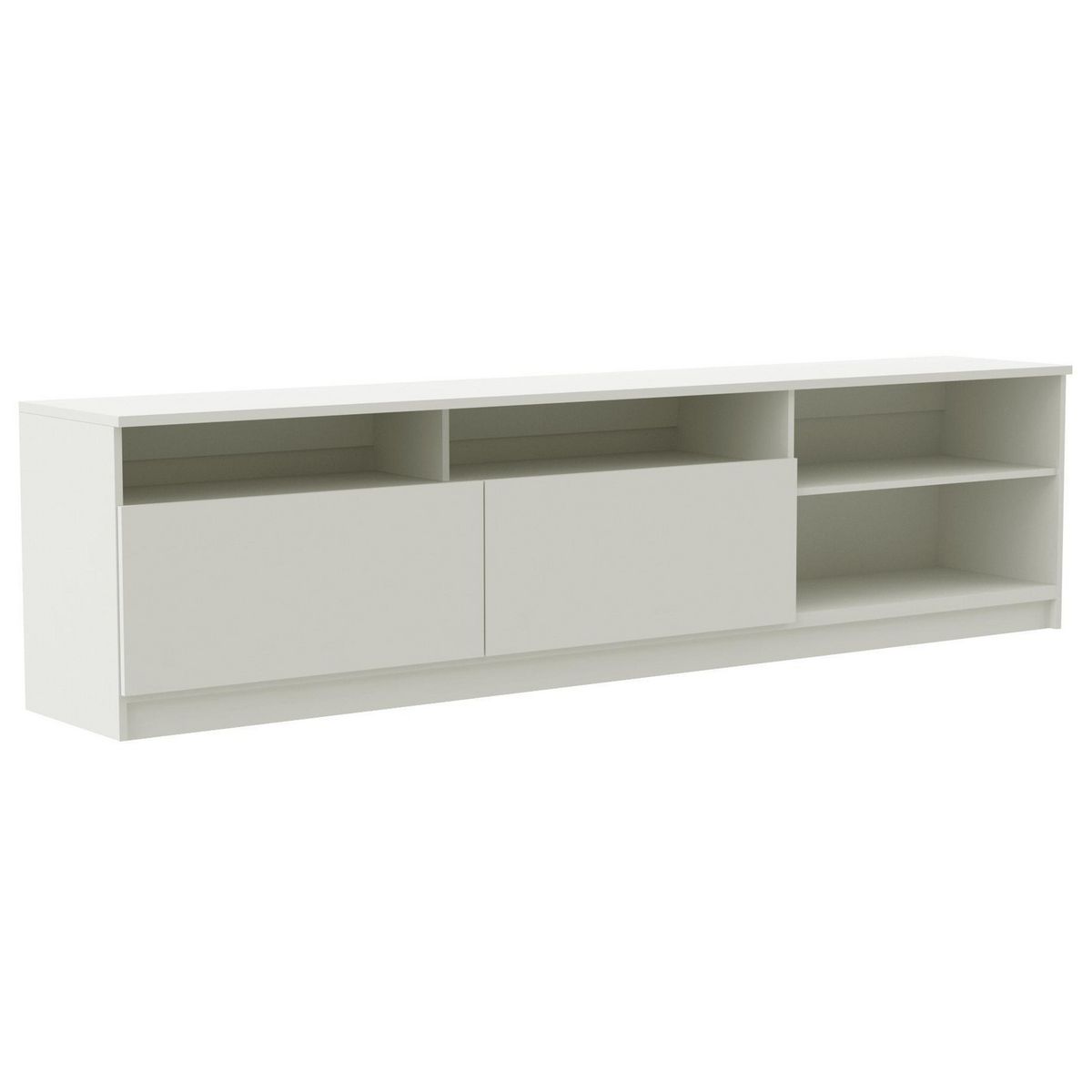 STANFORD - Rack 70 " 2 Puertas 2 Repisas Blanco 180x47x32 cm