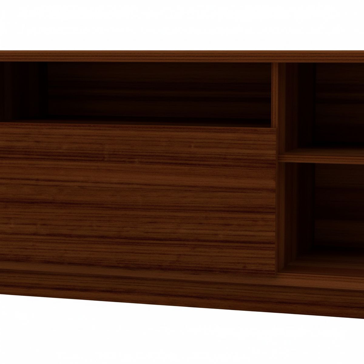 STANFORD - Rack 70 " 2 Puertas 2 Repisas Chocolate 180x47x32 cm