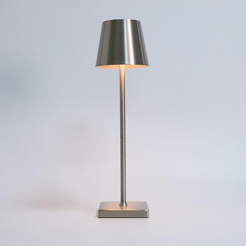 MOOD - Lámpara de Mesa Touch Usb Gris/Plata 41x54 cm