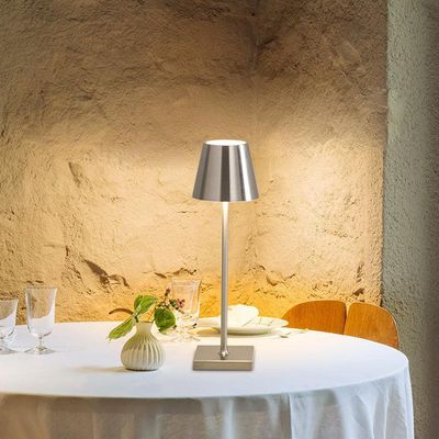 Imagen 2 del producto Lámpara de Mesa Touch Usb Gris 41x54 cm