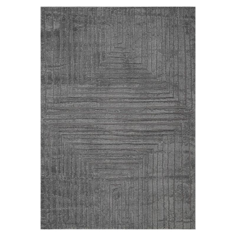 CANNON - Alfombra Grande Reflex 200x280 cm Polipropileno Gris