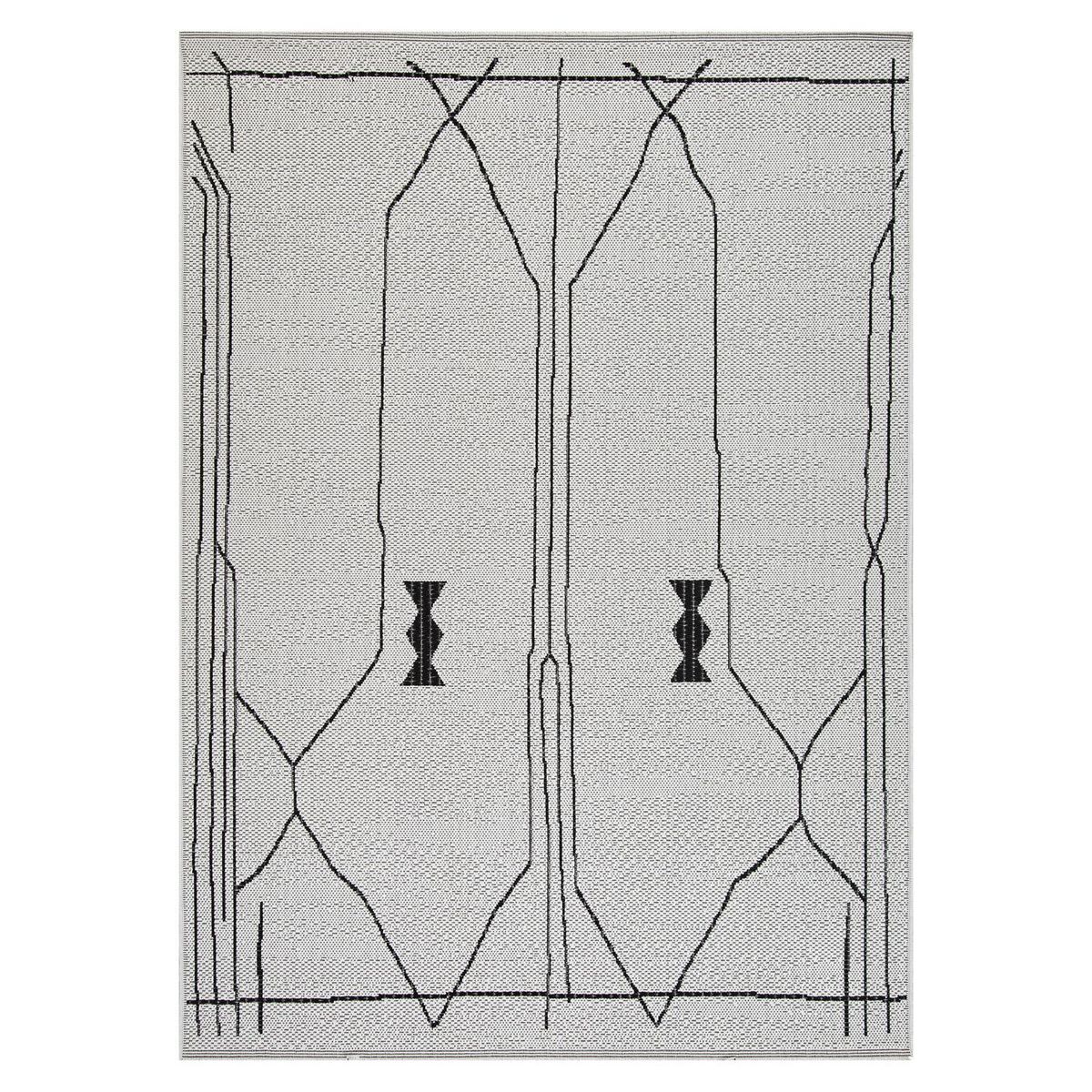 ELEMENTS BY CANNON - Alfombra Grande Ethnic 200x290 cm Polipropileno Café