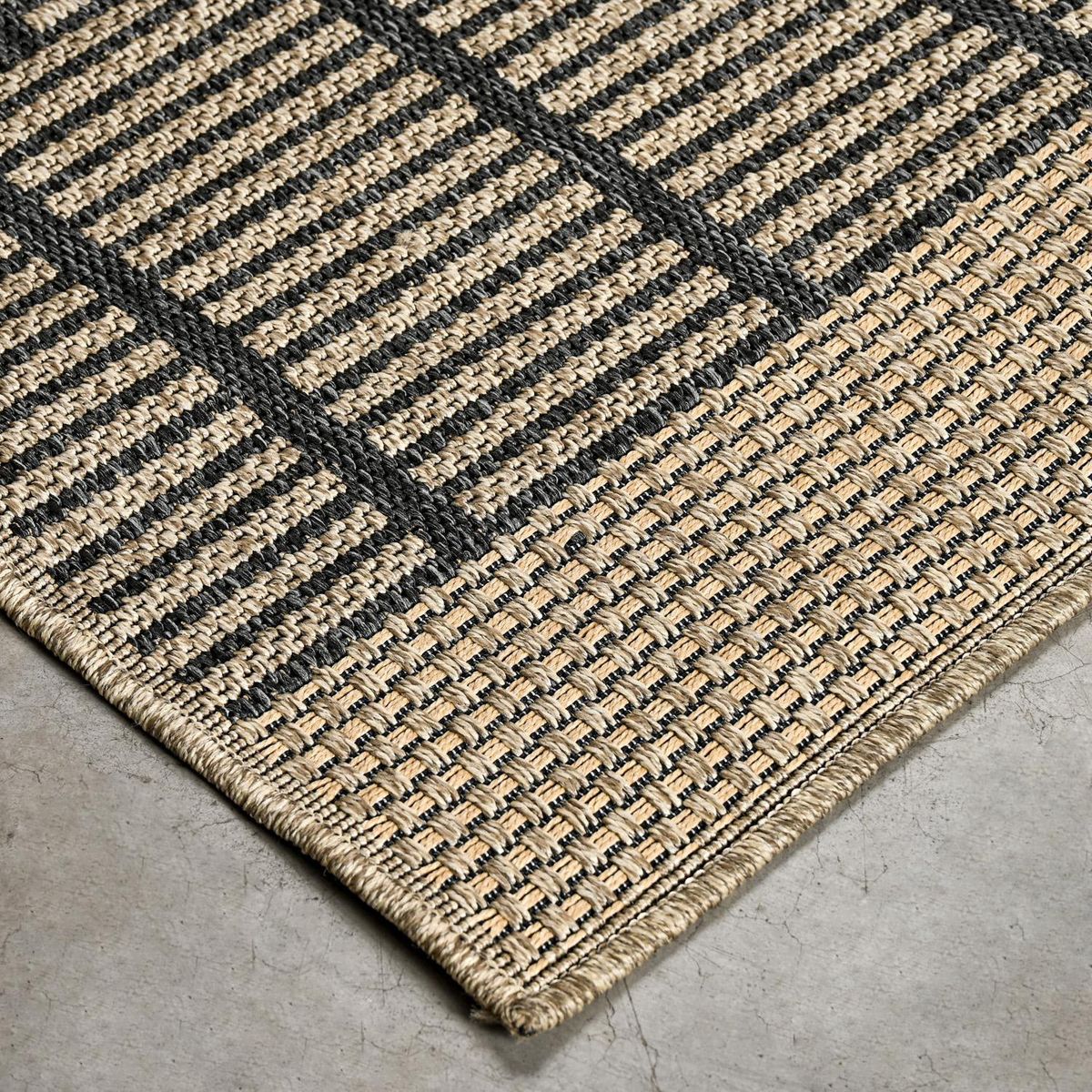 CANNON - Alfombra Grande Bars 240x330 cm Café