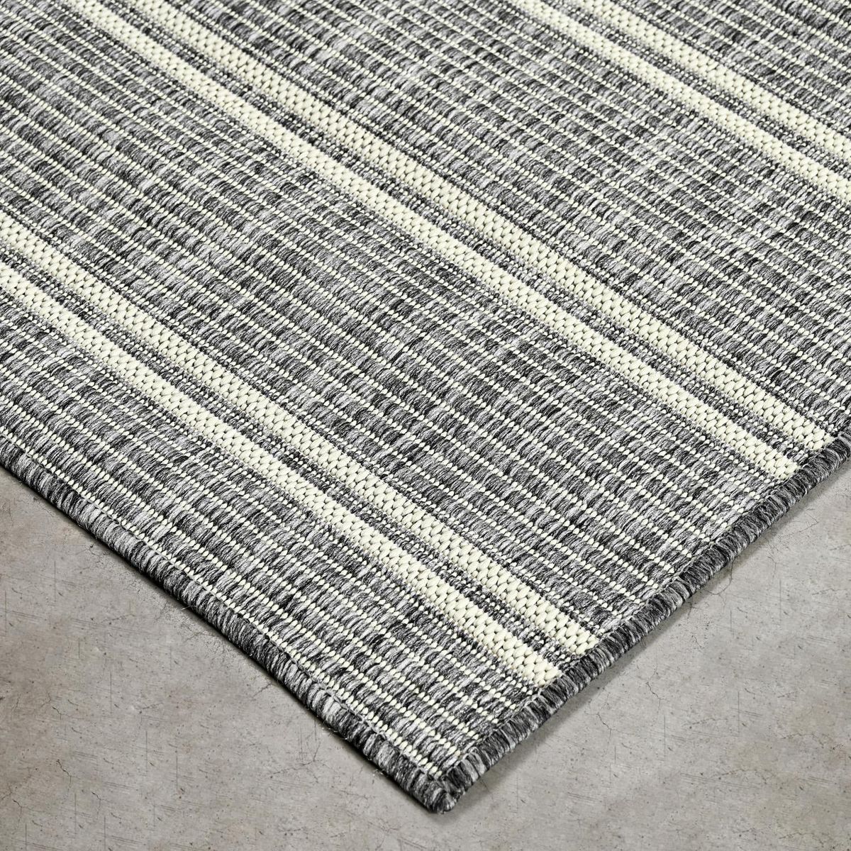 ELEMENTS BY CANNON - Alfombra Stripes 160x230 cm Polipropileno Gris