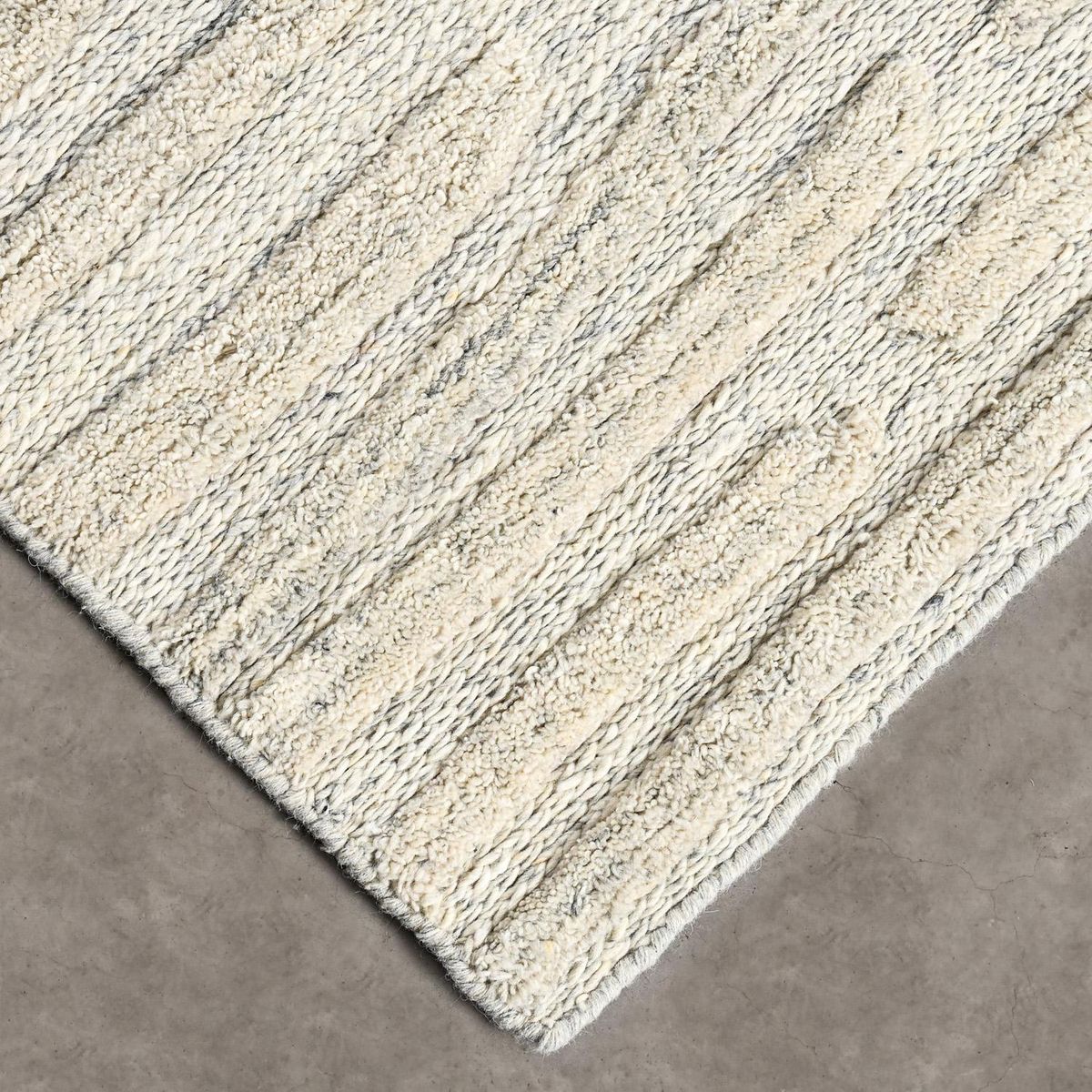 CANNON - Alfombra Relief 240x340 cm Lana Beige