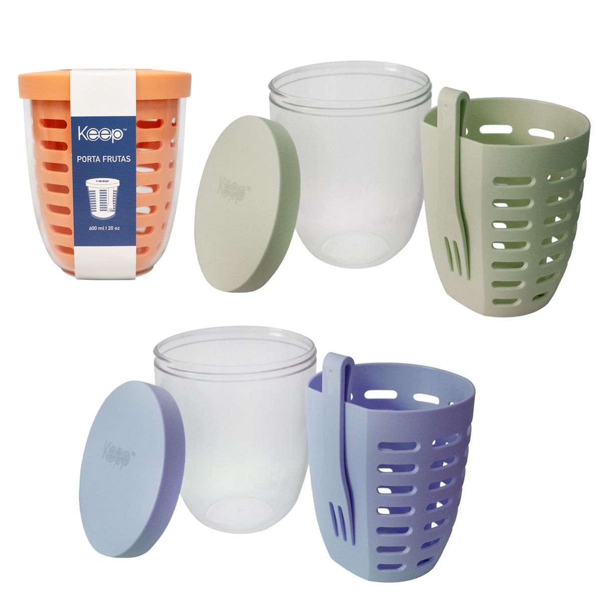 KEEP - Porta Frutas Plástico 600 ml