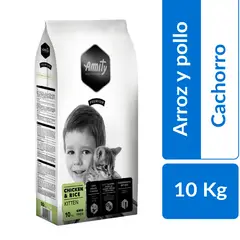 AMITY - Alimento premium para Gato Cachorro Arroz y pollo 10 kg