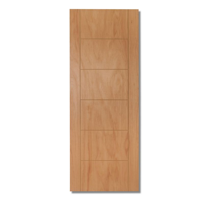 HOLZTEK - Puerta Madera nativa 75x200 CAPRI CEDRO Natural