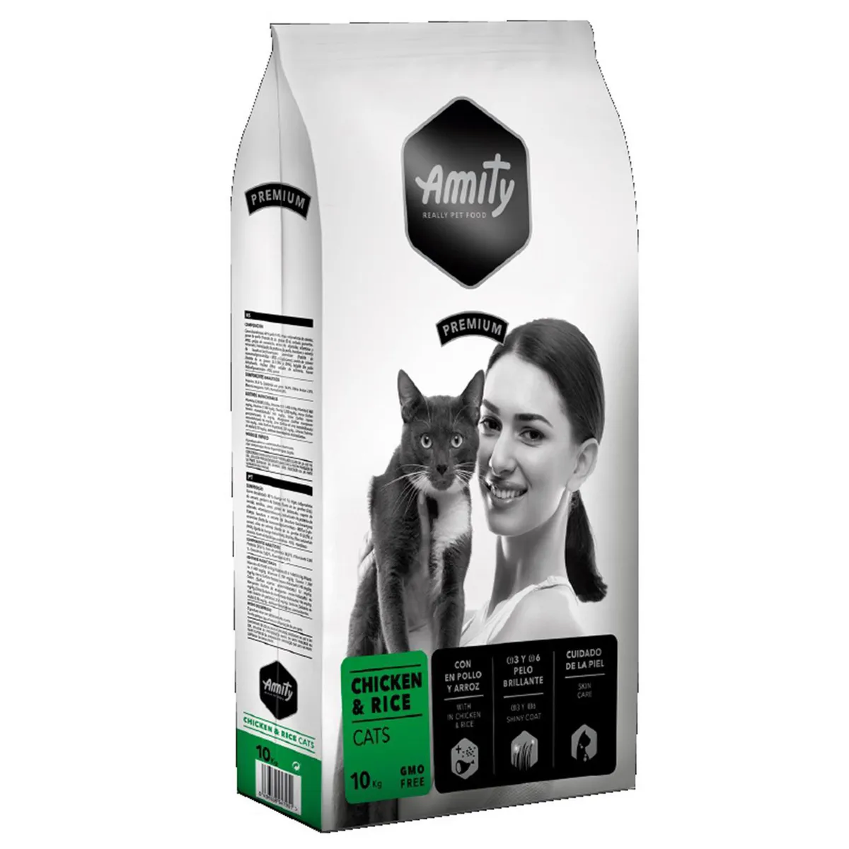 AMITY - Alimento para Gato Adulto Pollo con arroz 10 kg
