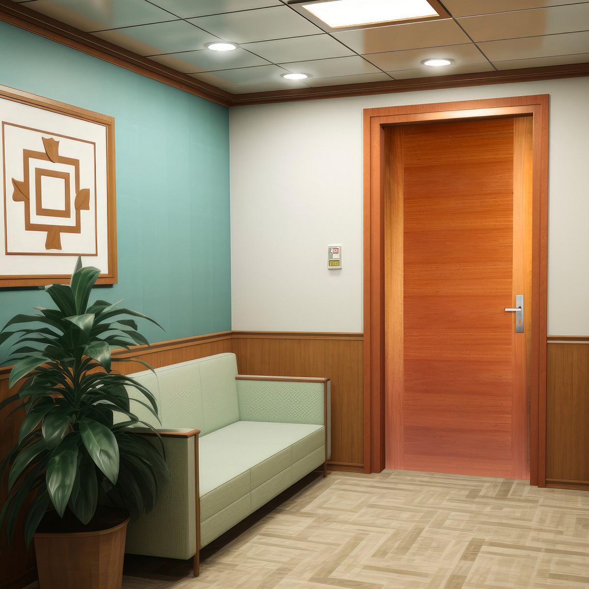 HOLZTEK - Puerta MDF Calipso Café