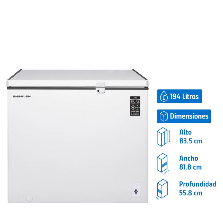 SINDELEN Freezer Horizontal 194 Litros SFH-202BL