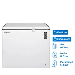 SINDELEN - Freezer Horizontal 194 Litros Blanco SFH-202BL