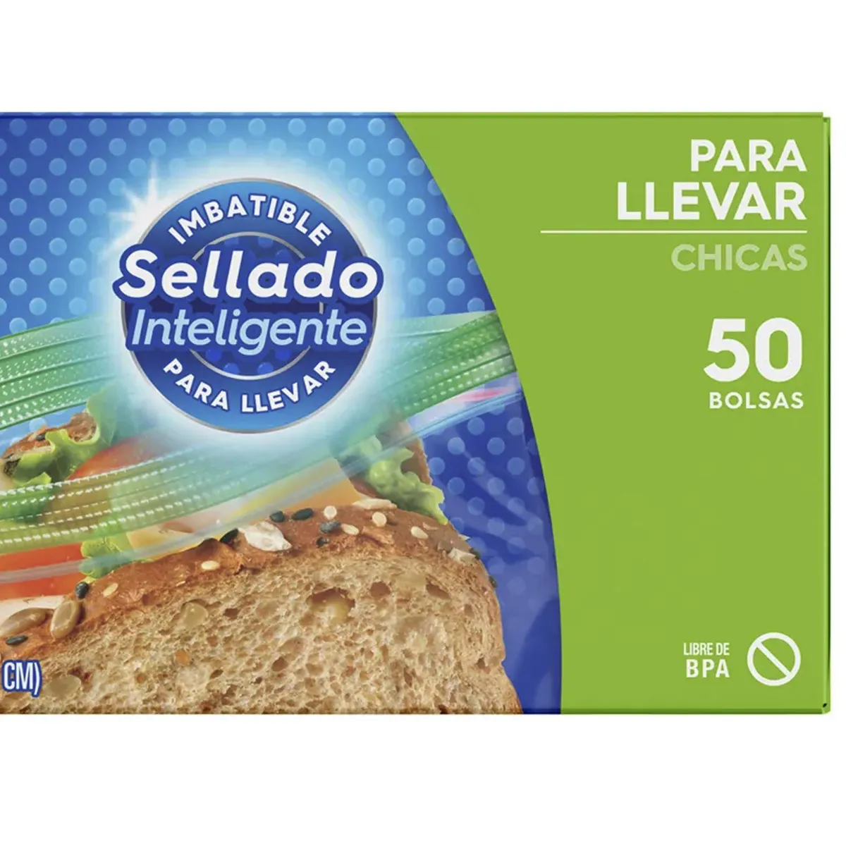 ZIPLOC - Pack De 50 Bolsas Herméticas Ziploc Para Sándwich Plásticas Transparentes
