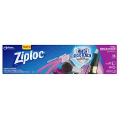 ZIPLOC - Bolsa hermética para organizar grande 15 unidades