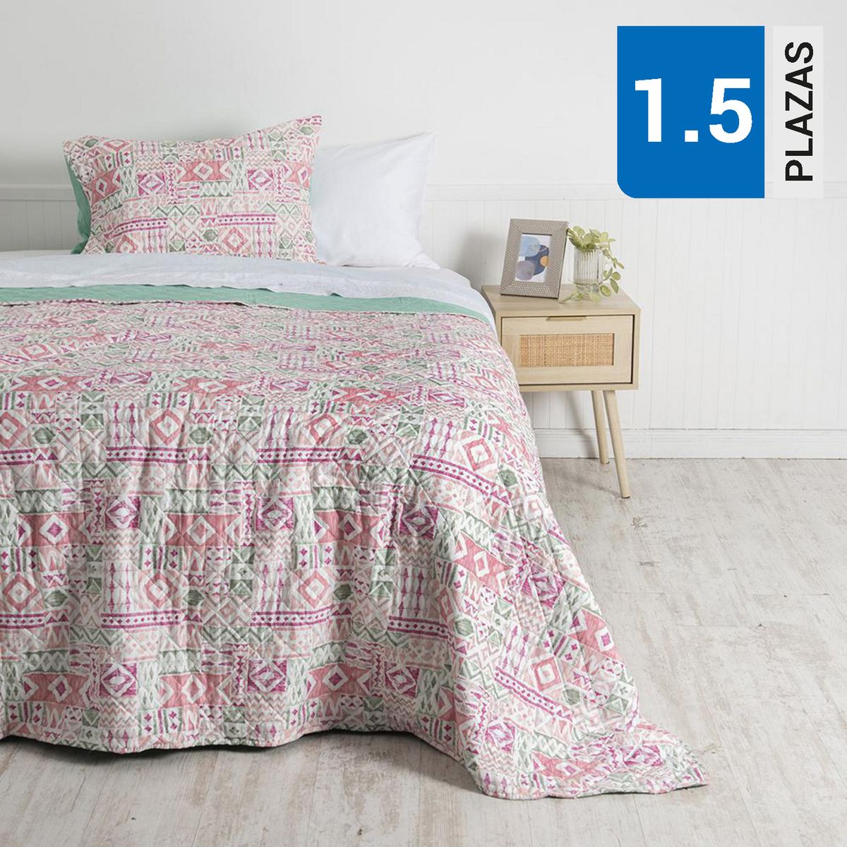 MASHINI - Quilt 1.5 plazas Kiddo Multicolor 