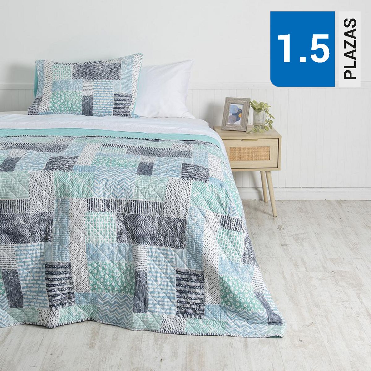 MASHINI - Quilt 1.5 plazas Lois Multicolor