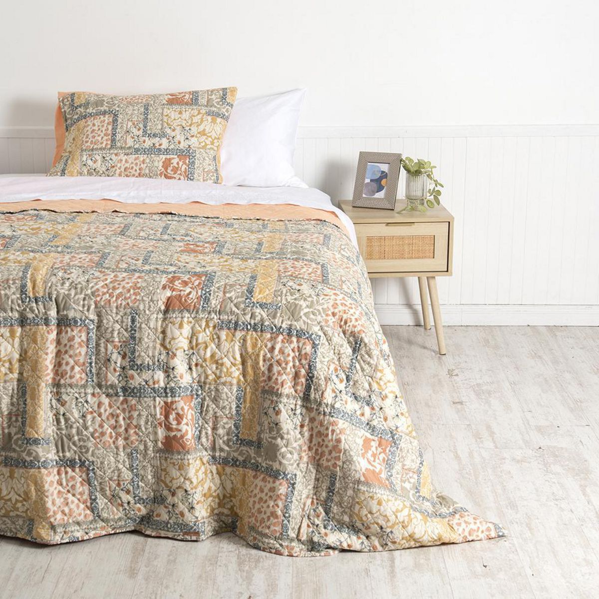 MASHINI - Quilt 1.5 plazas Gales Multicolor