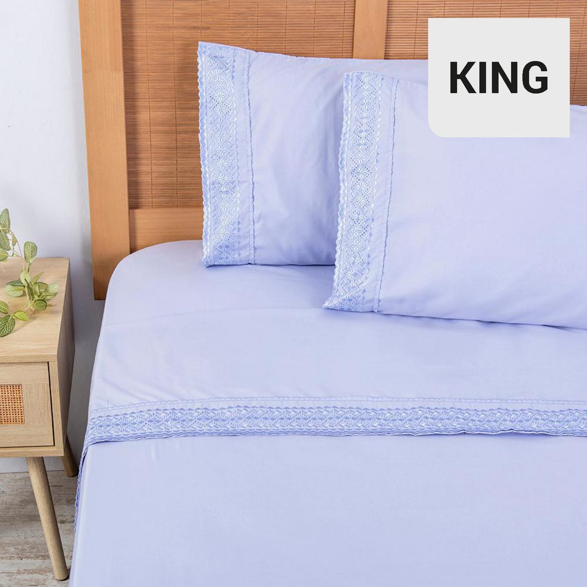 PLUMETTI - Sabana Diseño King Damasco