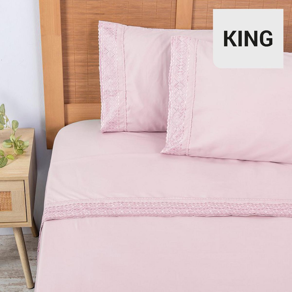 PLUMETTI - Sabana Diseño King Rosado