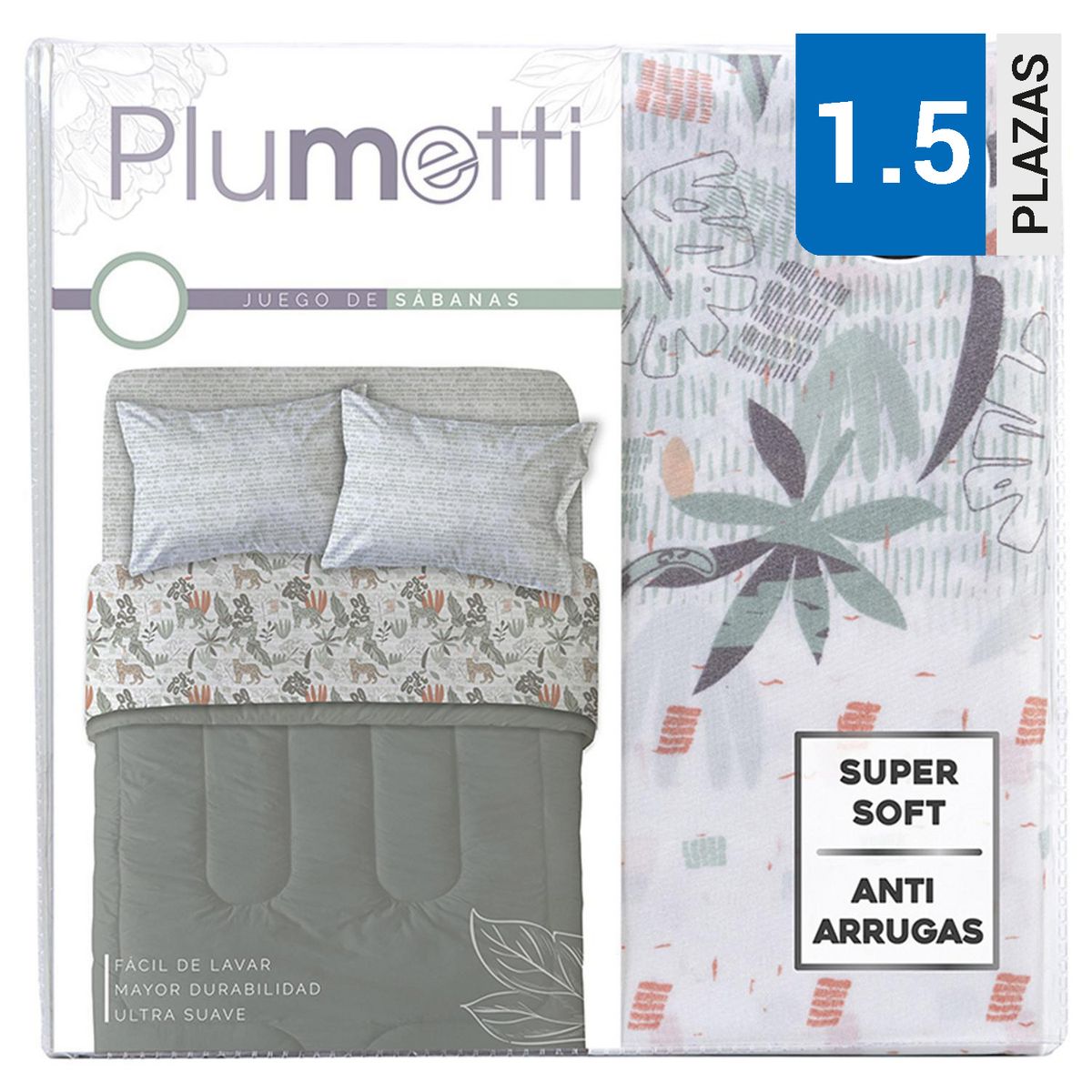 PLUMETTI - Sabana Acacia 1.5 plazas Multicolor