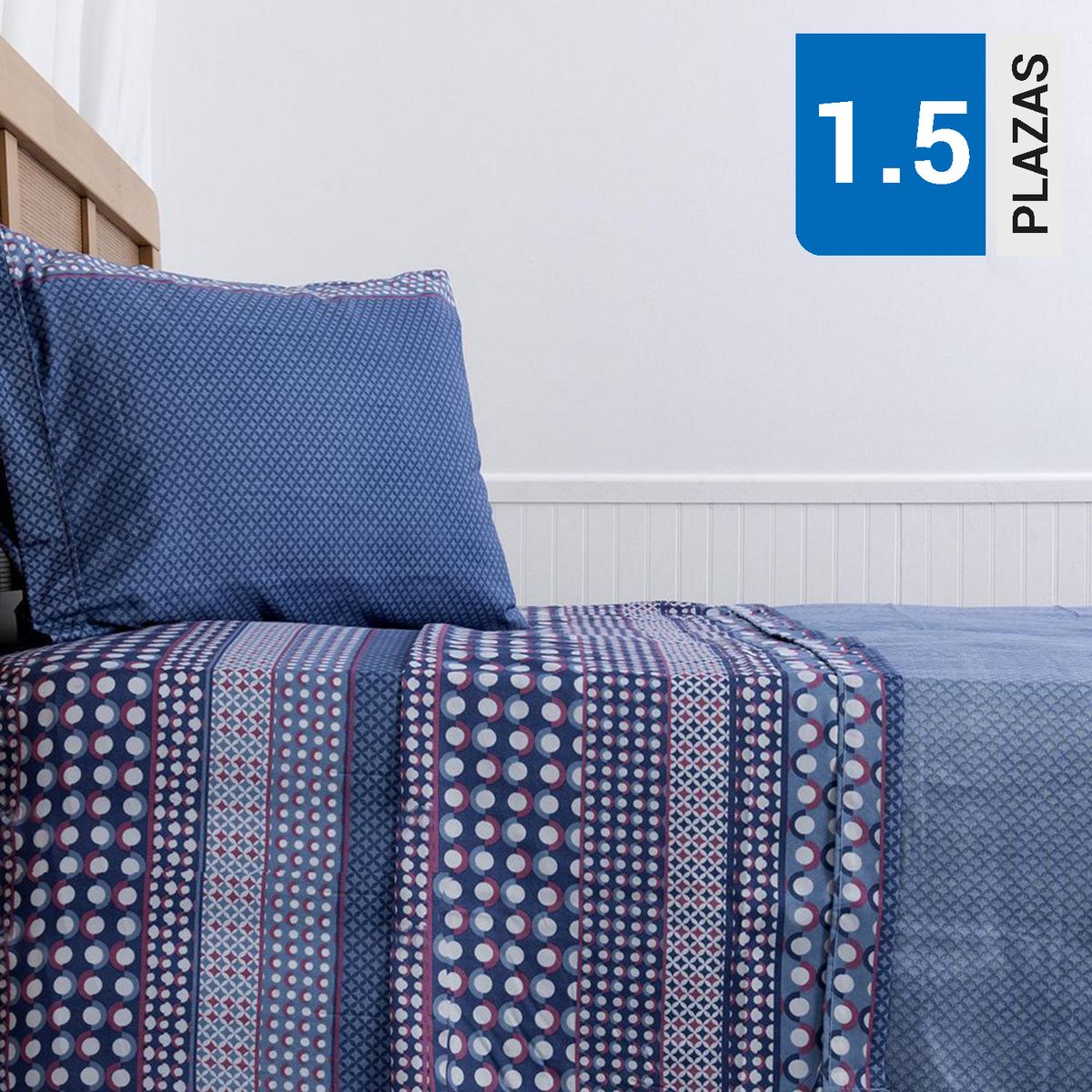 PLUMETTI - Sabana Oak 1.5 plazas Multicolor