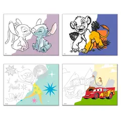DISNEY - Cuadro para Pintar Dibujos Surtido 40x30 cm +Kit para Pintar