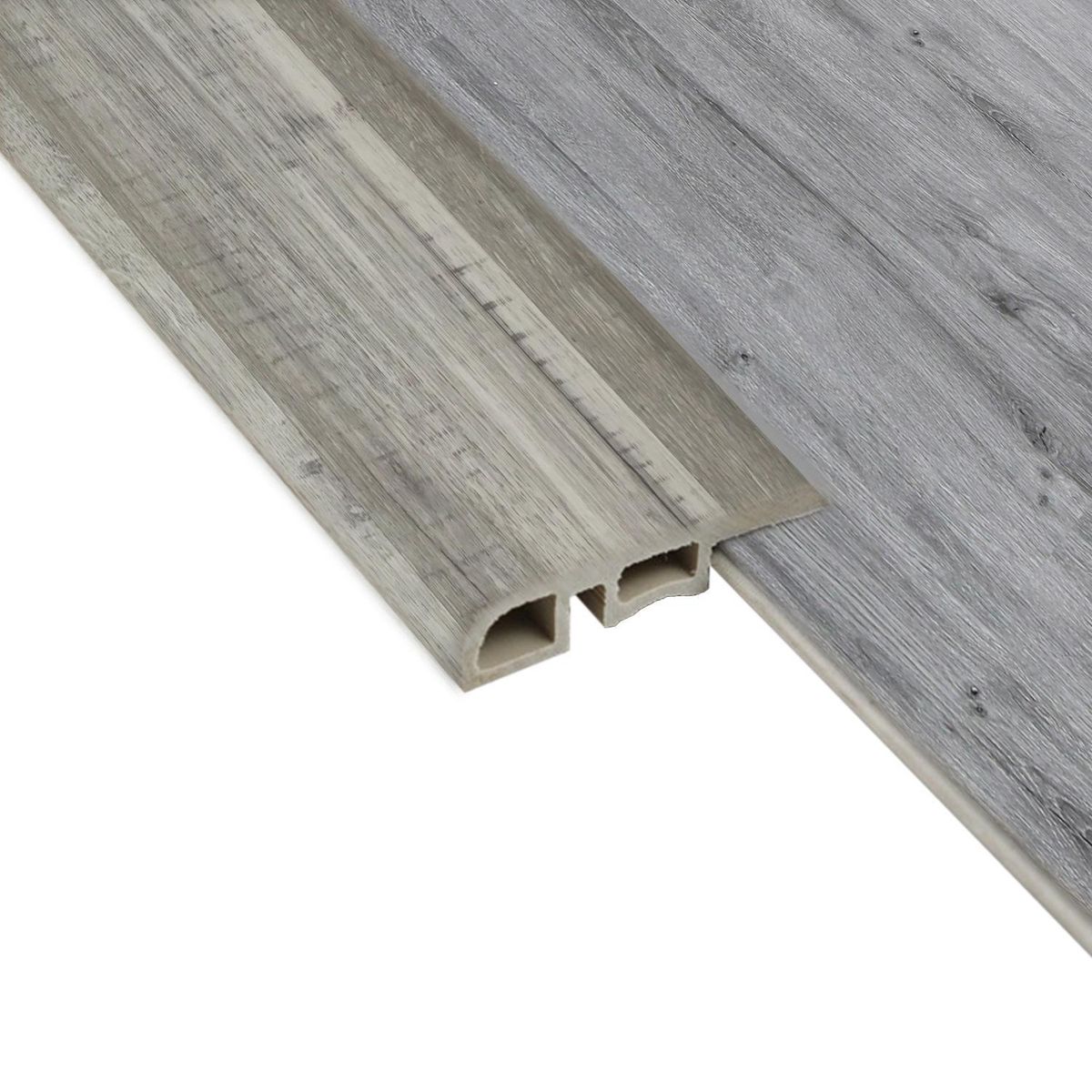 HOGA - Cubrejunta Reductor PVC 2mt x 45mm Gris Absoluto