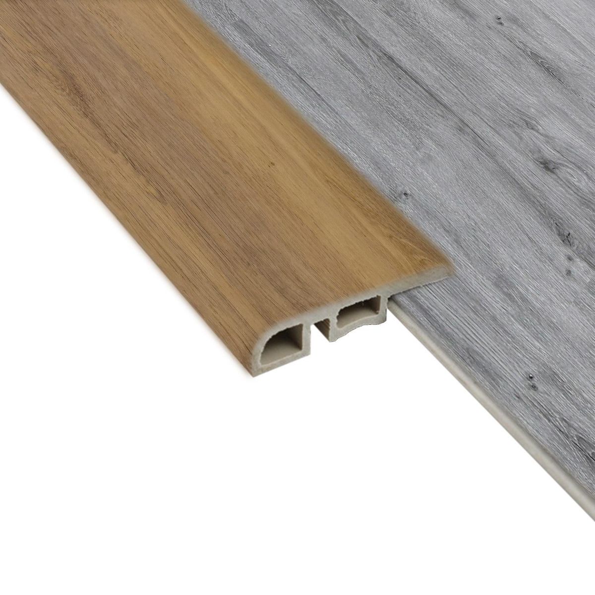 HOGA - Cubrejunta Reductor PVC 2mt x 45mm Castaño