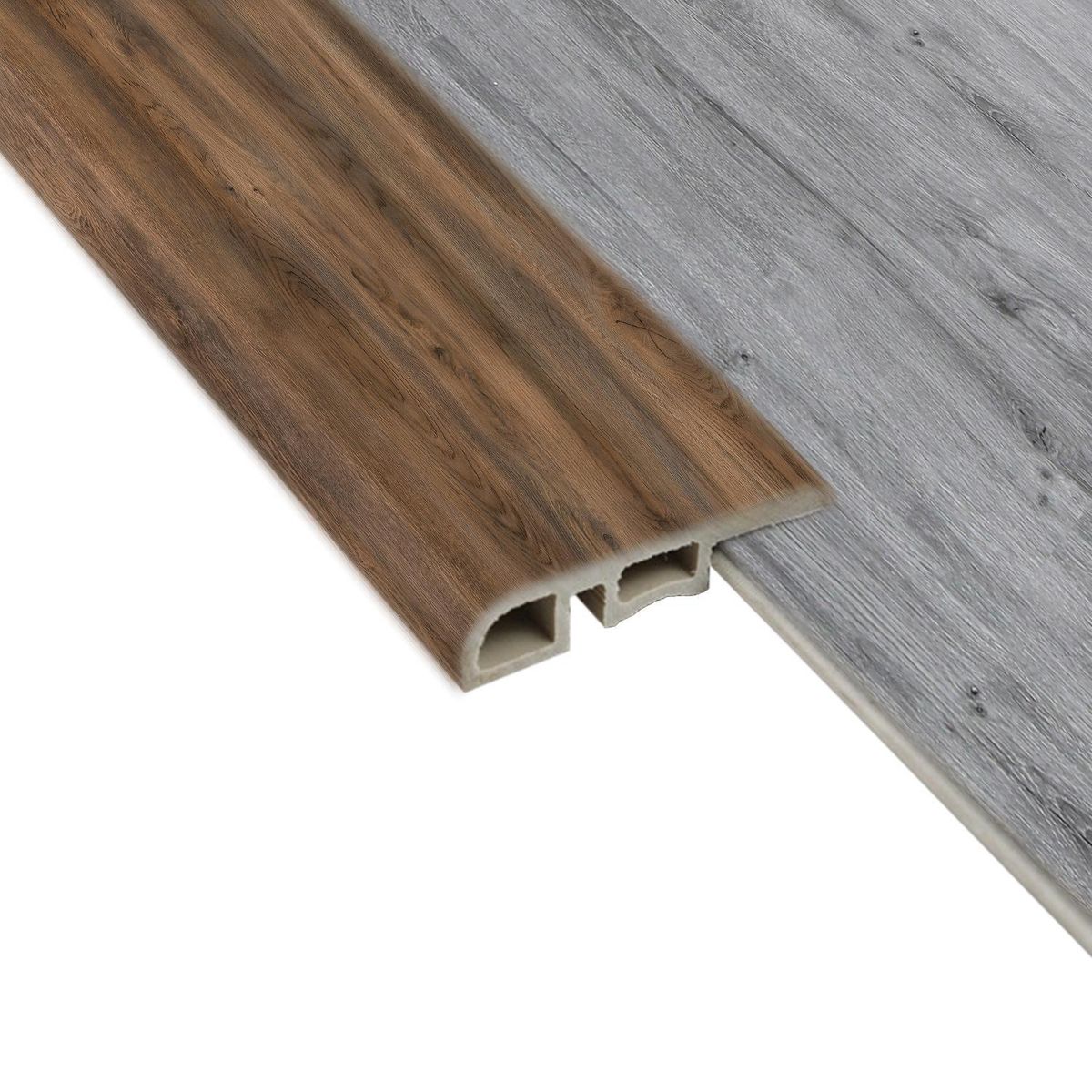 HOGA - Cubrejunta Reductor PVC 2mt x 45mm Tabaco