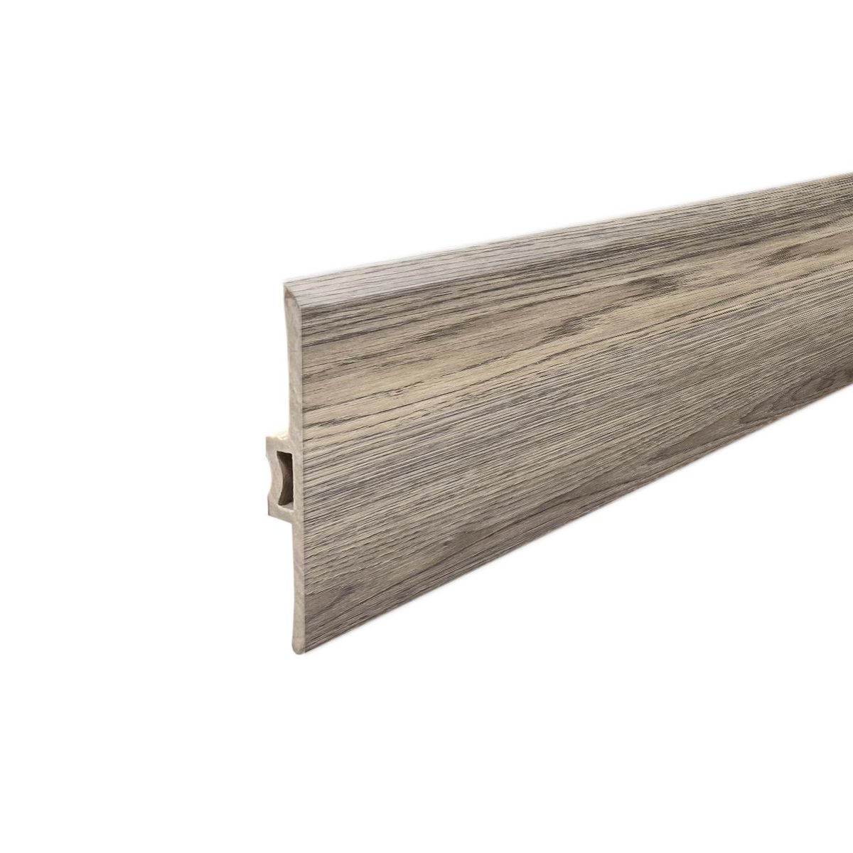 HOGA - Moldura T PVC 2mt x 45mm Gris Grafito